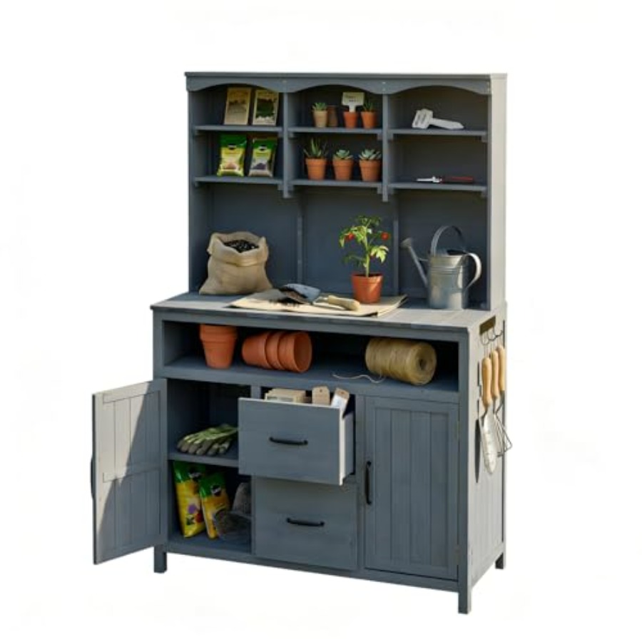 Woodworking Workbench - Mesa de jardinagem para uso externo