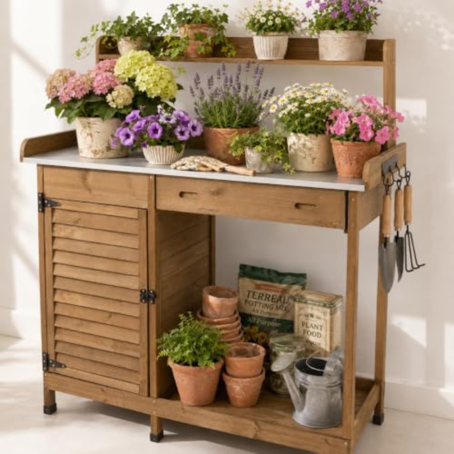 Woodworking Workbench - Bancada de Trabalho para Jardinagem com