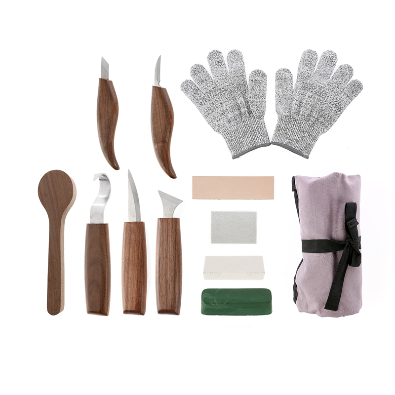 Wood Chisel Set - Conjunto de 12 Peças de Ferramentas