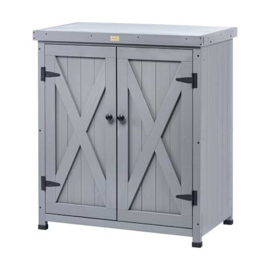 Woodworking Workbench - Armários de armazenamento para exterior, resistentes