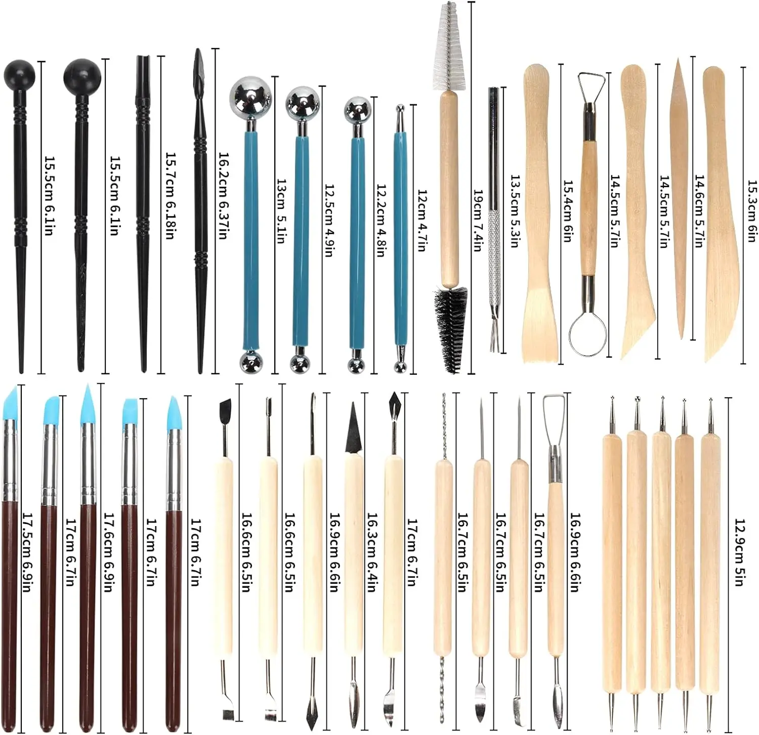 Wood Chisel Set - Conjunto de ferramentas de cerâmica 8-61PCS
