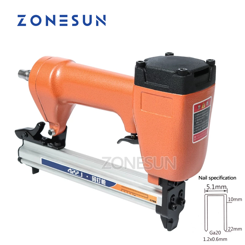 Woodworking Nails - ZONESUN 422J Ga20 Pregador Pneumático de