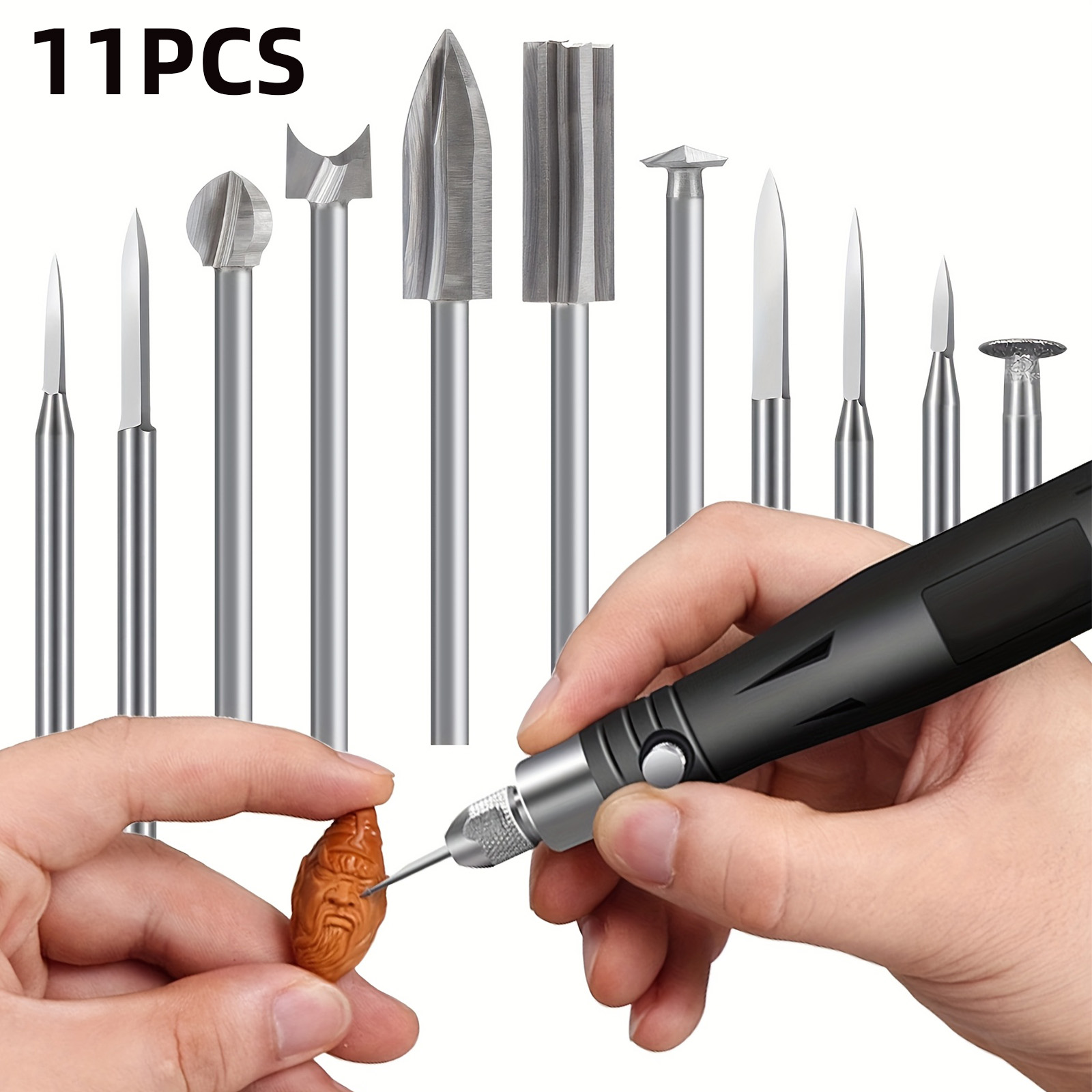 Woodworking Videos - Conjunto de 11 Brocas de Gravação