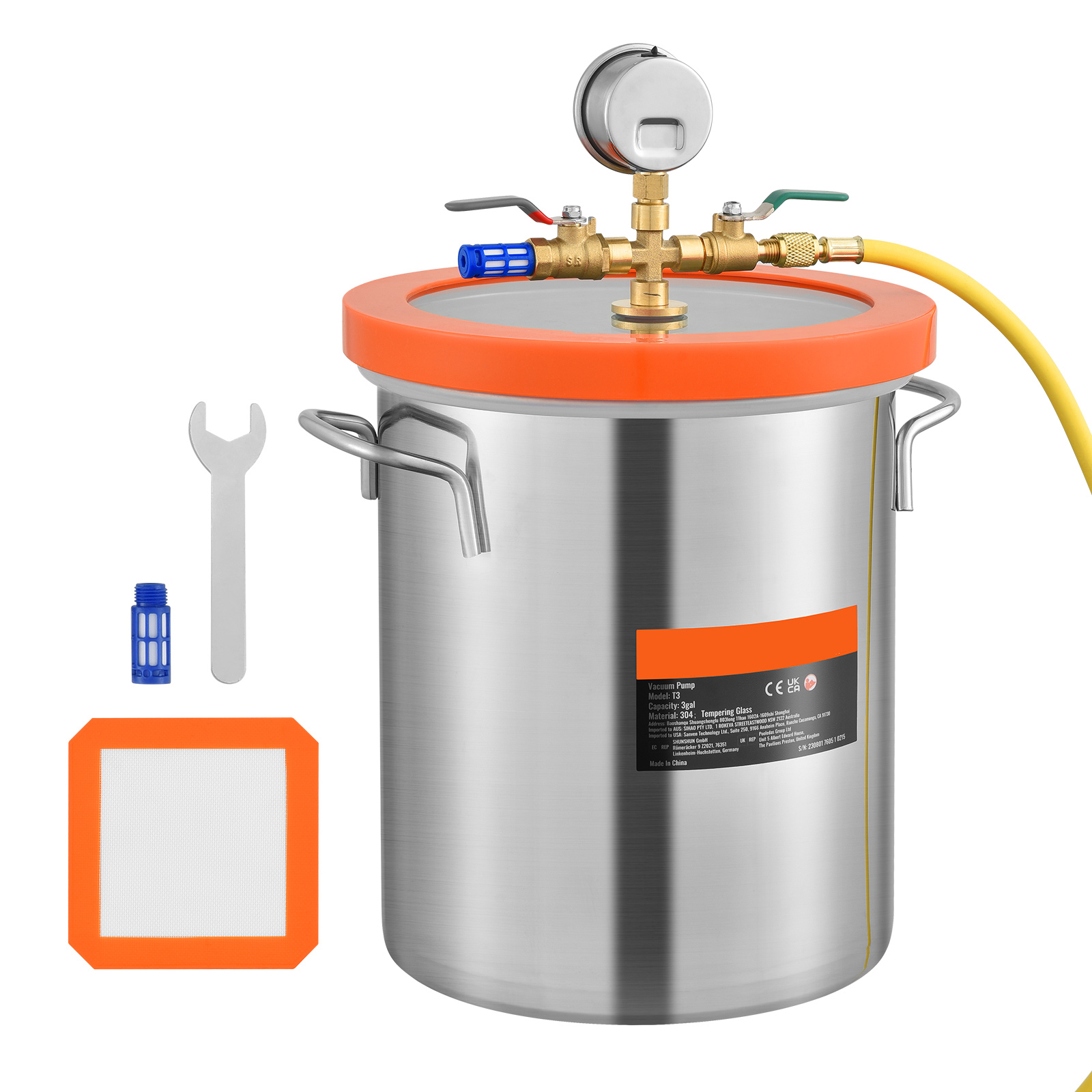 Woodworking Vacuum Press - SucceBuy 3/5 Gal atualizado tampa de