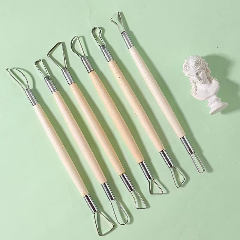 Wood Chisel Set - 6 pçs cabo de madeira cera