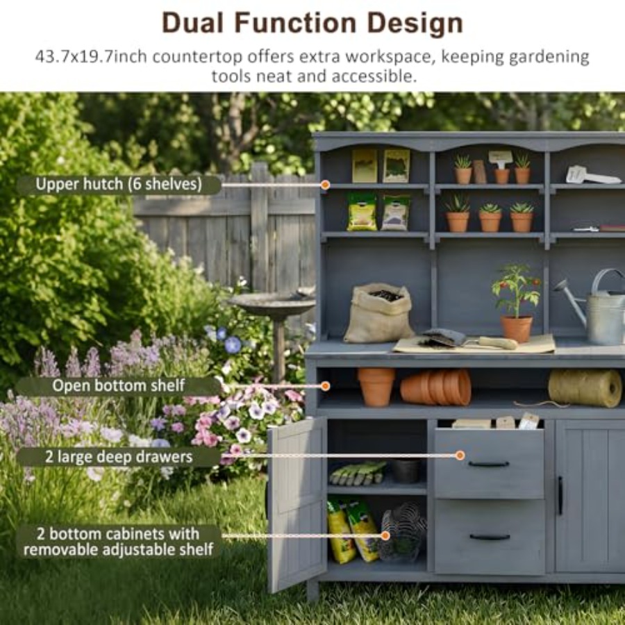 Mesa de jardinagem para uso ex - Woodworking Workbench avaliação e preço