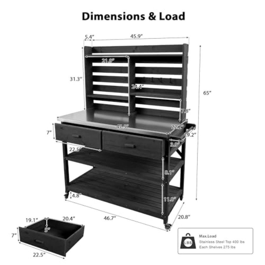 Bancada de jardinagem para uso - Woodworking Workbench avaliação e preço