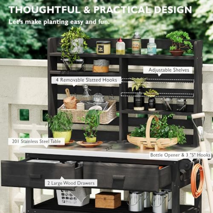 Bancada de jardinagem para uso - Woodworking Workbench avaliação e preço