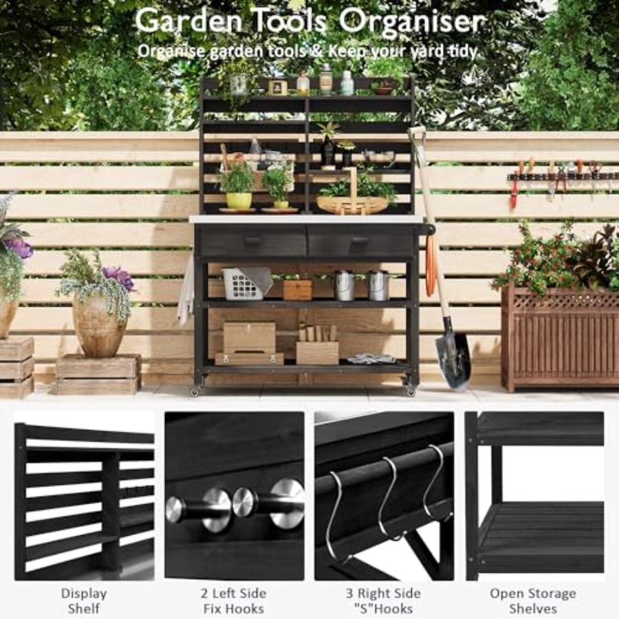 Bancada de jardinagem para uso - Woodworking Workbench avaliação e preço