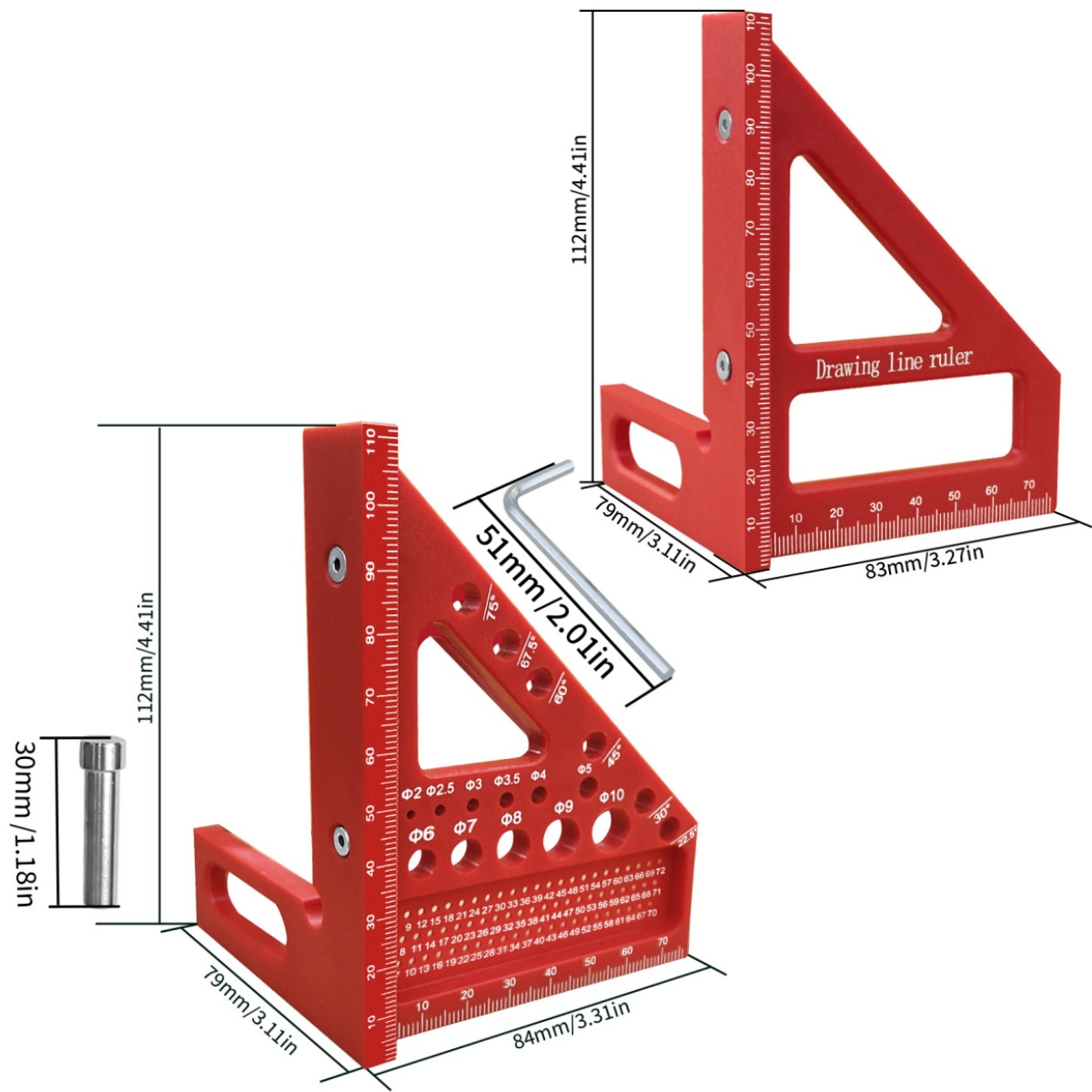 1pc carpintaria multi ângulo q - Woodworking Or Woodworking avaliação e preço