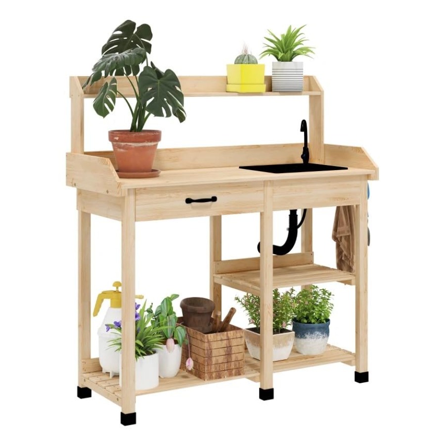 Mesa de jardinagem em madeira  - Woodworking Workbench avaliação e preço