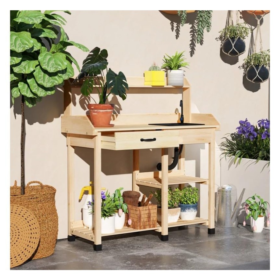 Mesa de jardinagem em madeira  - Woodworking Workbench avaliação e preço