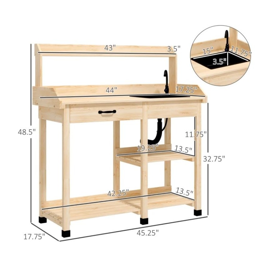 Mesa de jardinagem em madeira  - Woodworking Workbench avaliação e preço