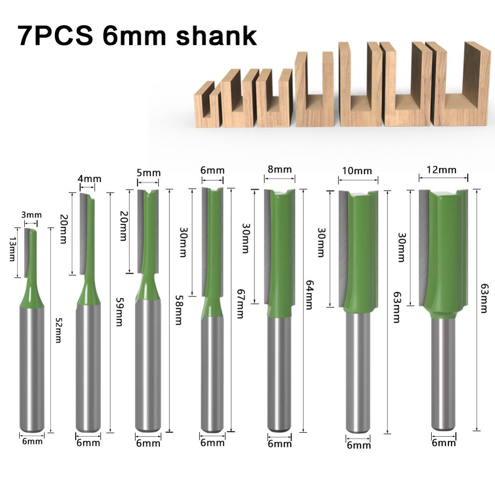 1-7 pces 6mm 1/4 polegada hast - Woodworking Nc avaliação e preço