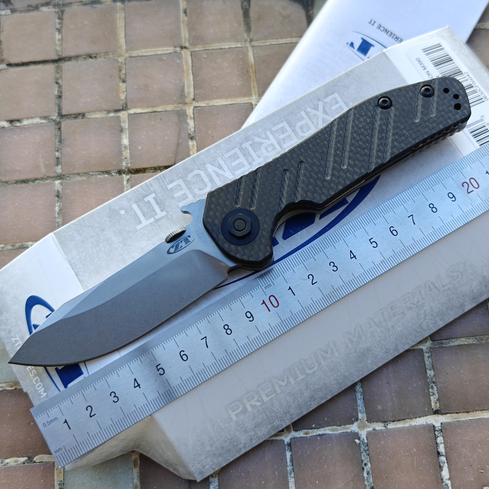 Faca EDC Emerson Style 0630CF  - Woodworking Logo avaliação e preço