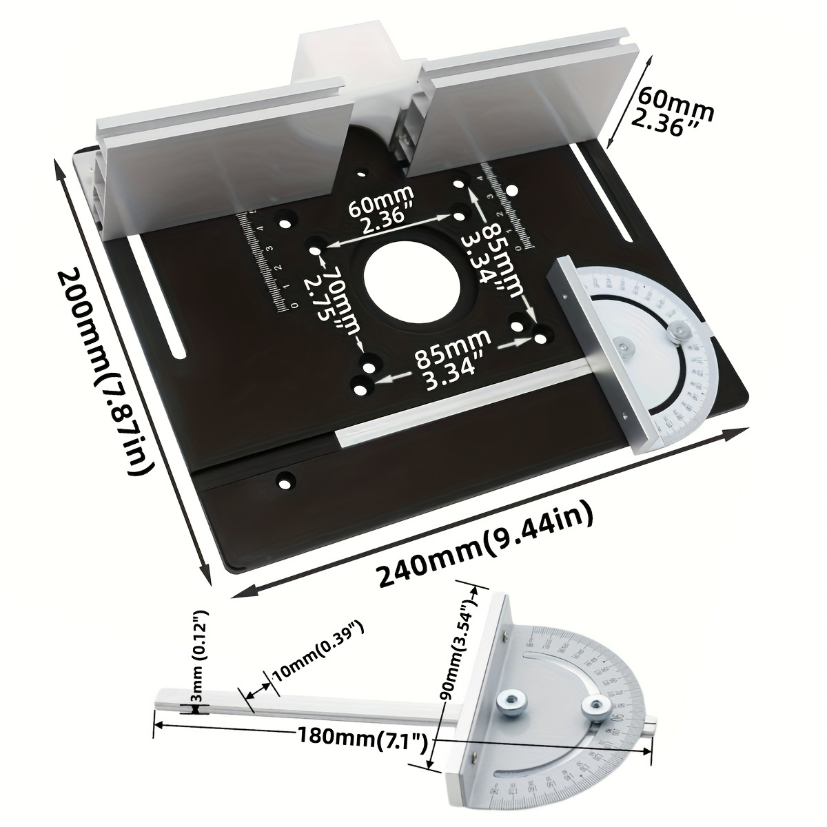 Placa de inserção de mesa de r - Woodworking Bench avaliação e preço